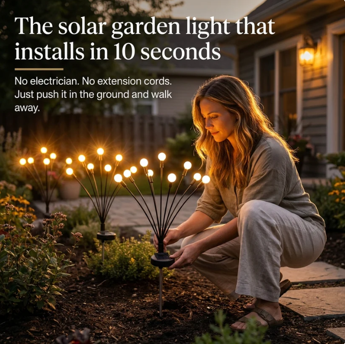🔥Last Day 49% OFF - Solar Powered Firefly Garden Light