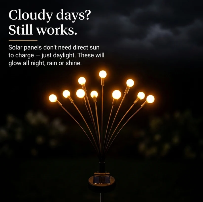 🔥Last Day 49% OFF - Solar Powered Firefly Garden Light