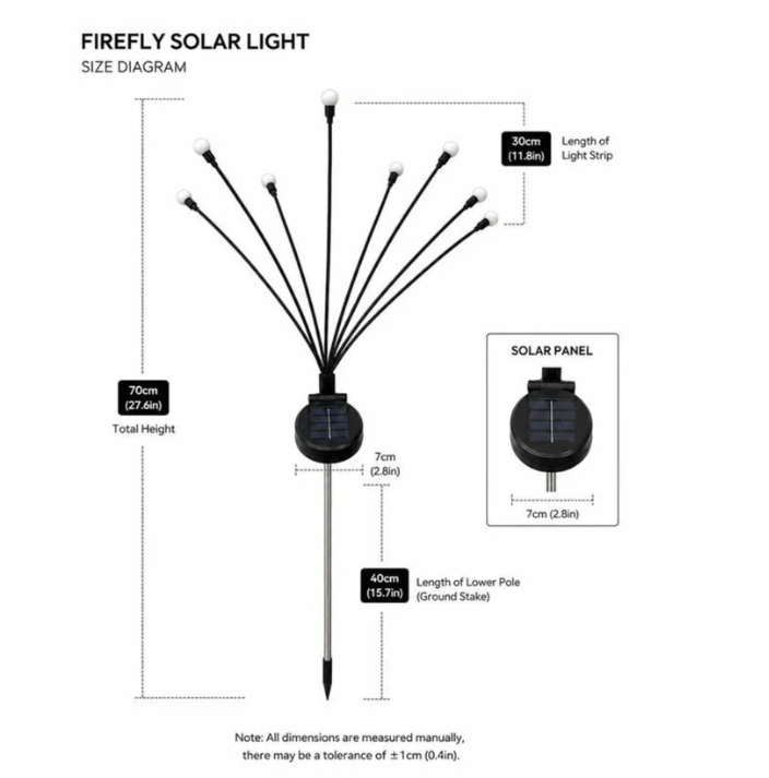 🔥Last Day 49% OFF - Solar Powered Firefly Garden Light