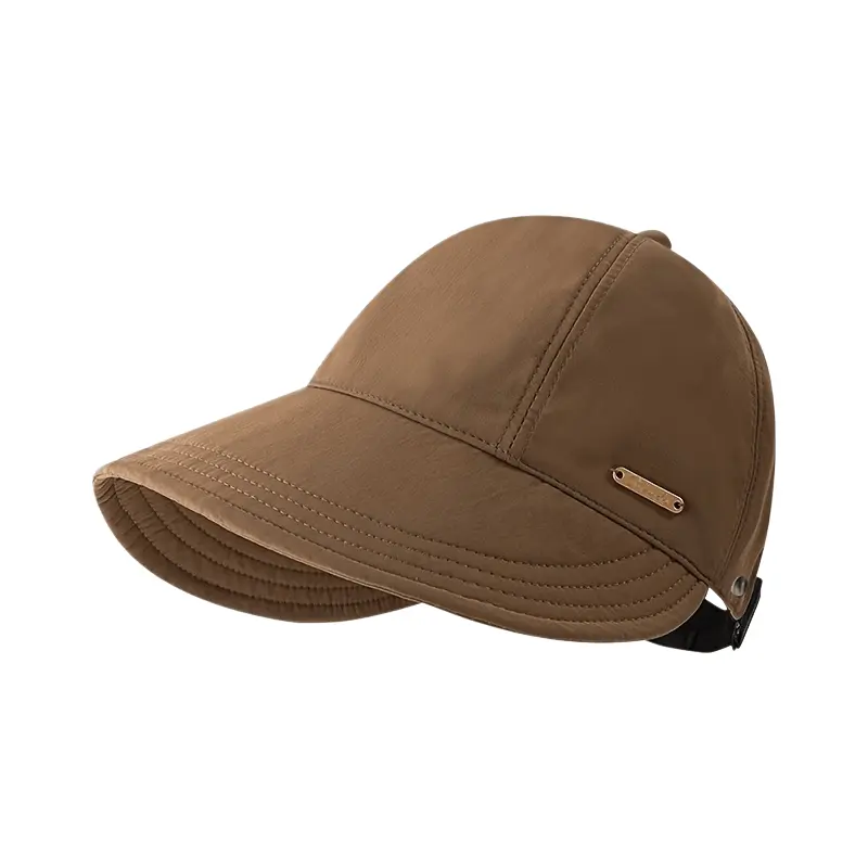 ☀️ Women’s Wide Brim Sun Visor Hat UPF 50+ – Ponytail Open Top Beach & Golf Sun Protection Cap