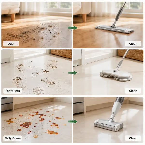 🔥49% OFF Limited Time Sale🔥No-Rinse Dissolving Floor Cleaning Sheets – Multi-Surface Daily Mop Cleaner