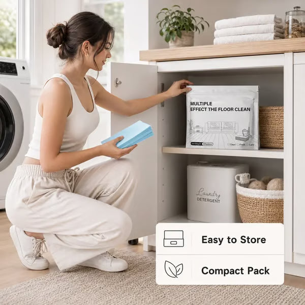 🔥49% OFF Limited Time Sale🔥No-Rinse Dissolving Floor Cleaning Sheets – Multi-Surface Daily Mop Cleaner